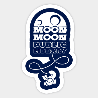 Moon Moon Public Library Sticker